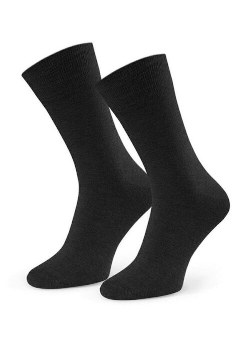 Sosete cu casmir S083 - Negru