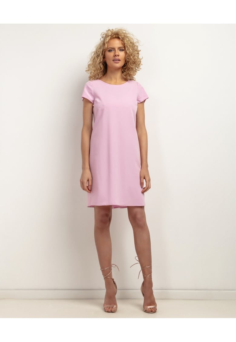 Rochie dreapta - uni - cu pliu inversat T441