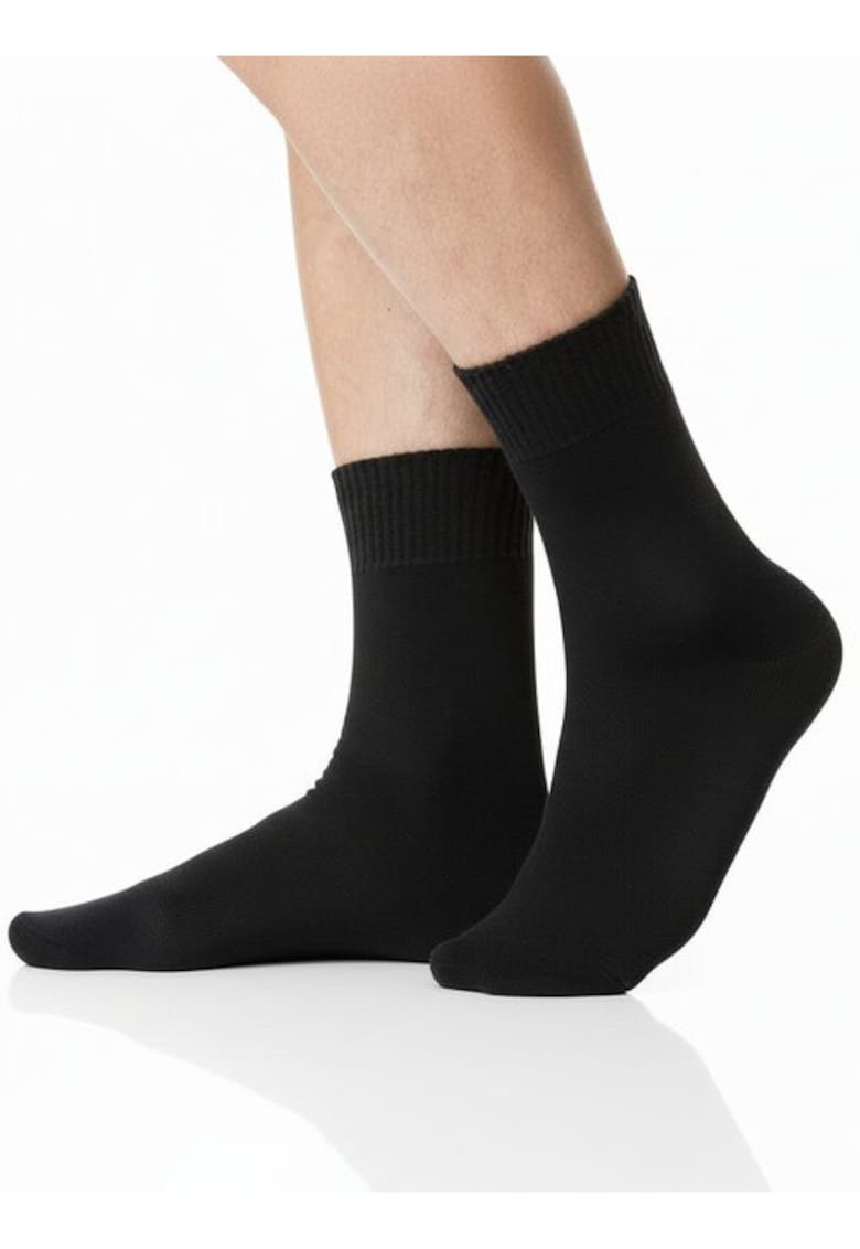 Sosete flausate S015 - Negru