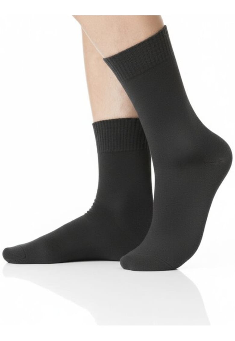 Sosete flausate S015 - Gri grafit
