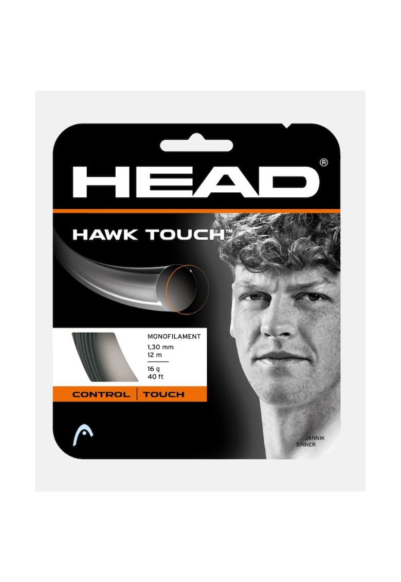 Snur tenis - Antracit - 1.25mm/12m - Hawk Touch Co-Poliester Crystal Core Control+Feel+Comfort hibrid