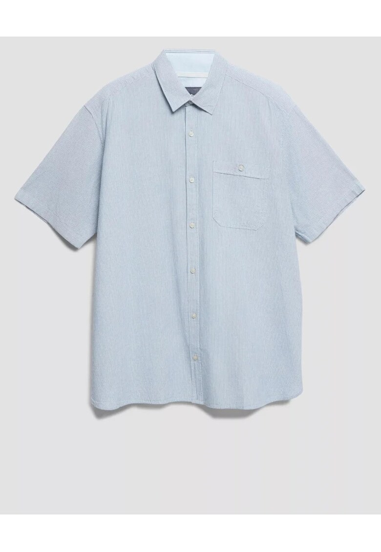 Big Sizes Camasa casual - barbati big sizes - din bumbac - Regular fit - Albastru