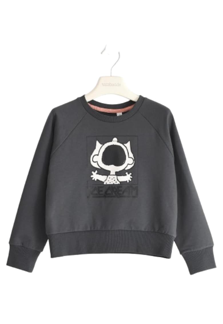 Bluza Peanuts din Bumbac Elastic cu Imprimeu Ice Cream