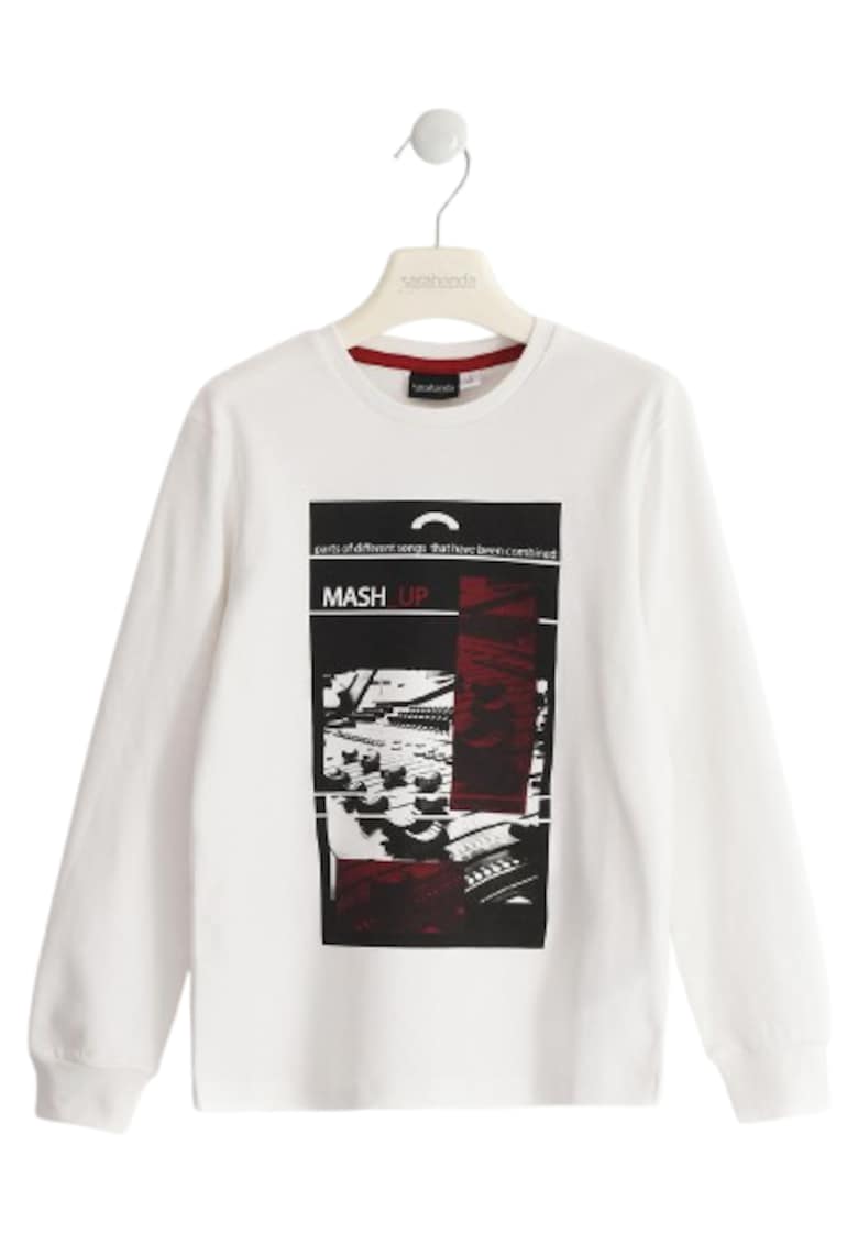 Bluza din Bumbac 100% cu Imprimeu Grafic Mash Up