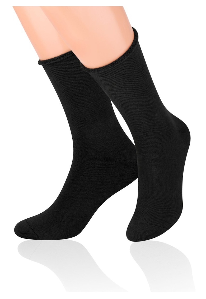 Sosete flausate fara presiune S111 - Negru