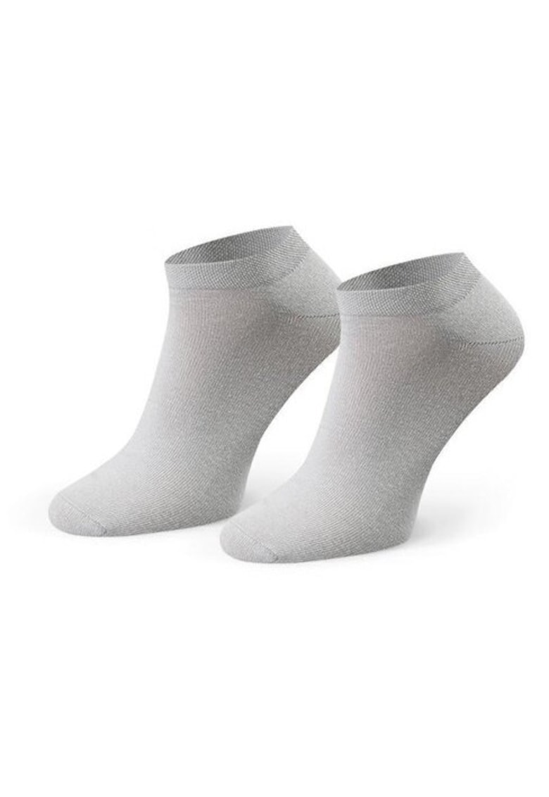 Sosete scurte bumbac S045 - Gri deschis