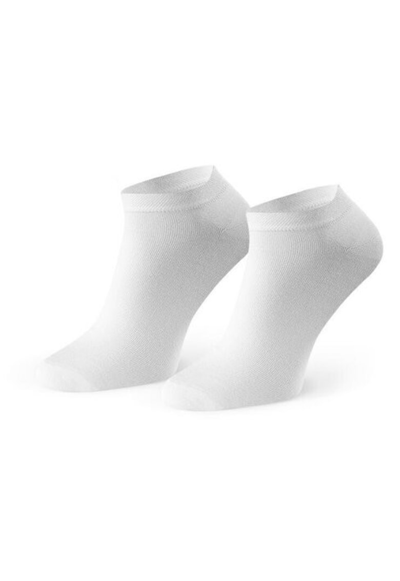 Sosete scurte din bambus S094 - Alb