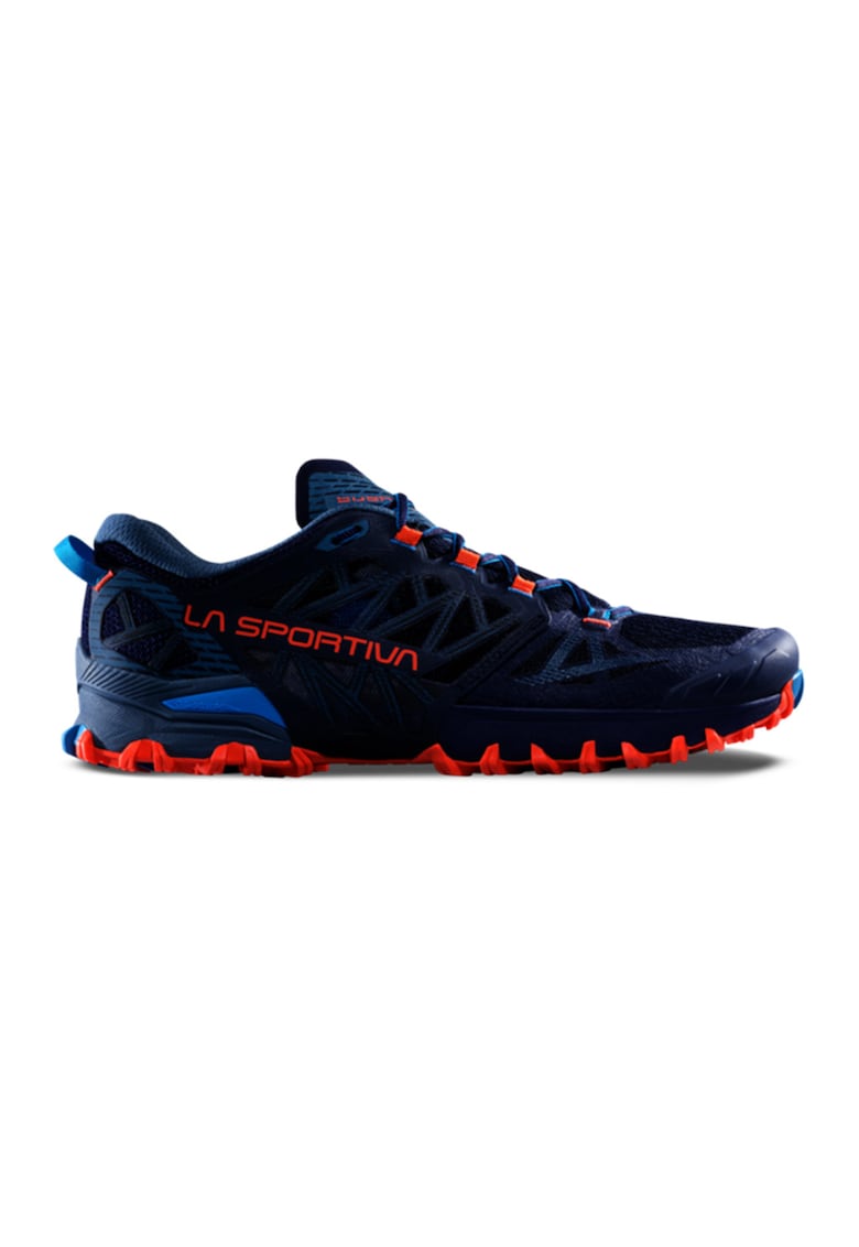 Pantofi low-cut Bushido III Wide pentru alergare - Portocaliu mandarina/Albastru royal/Albastru indigo