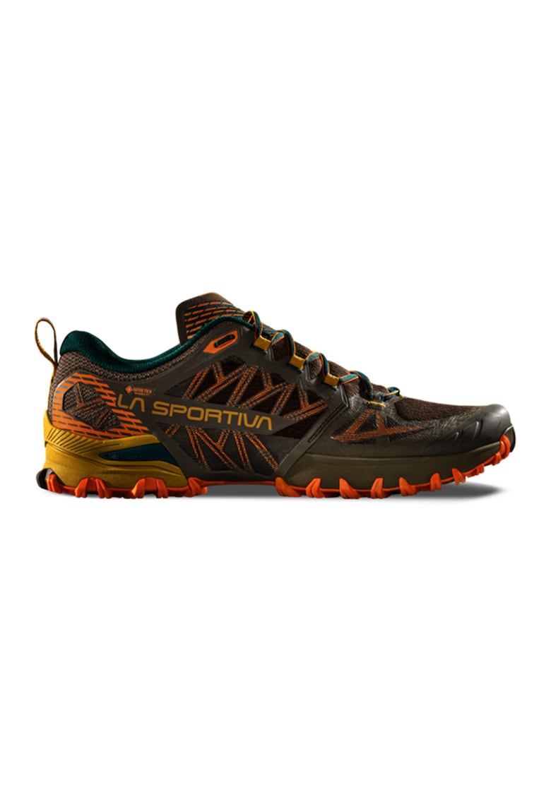 Pantofi Bushido III GTX cu garnituri contrastante pentru alergare - Galben sofran/Portocaliu mandarina/Bej inchis