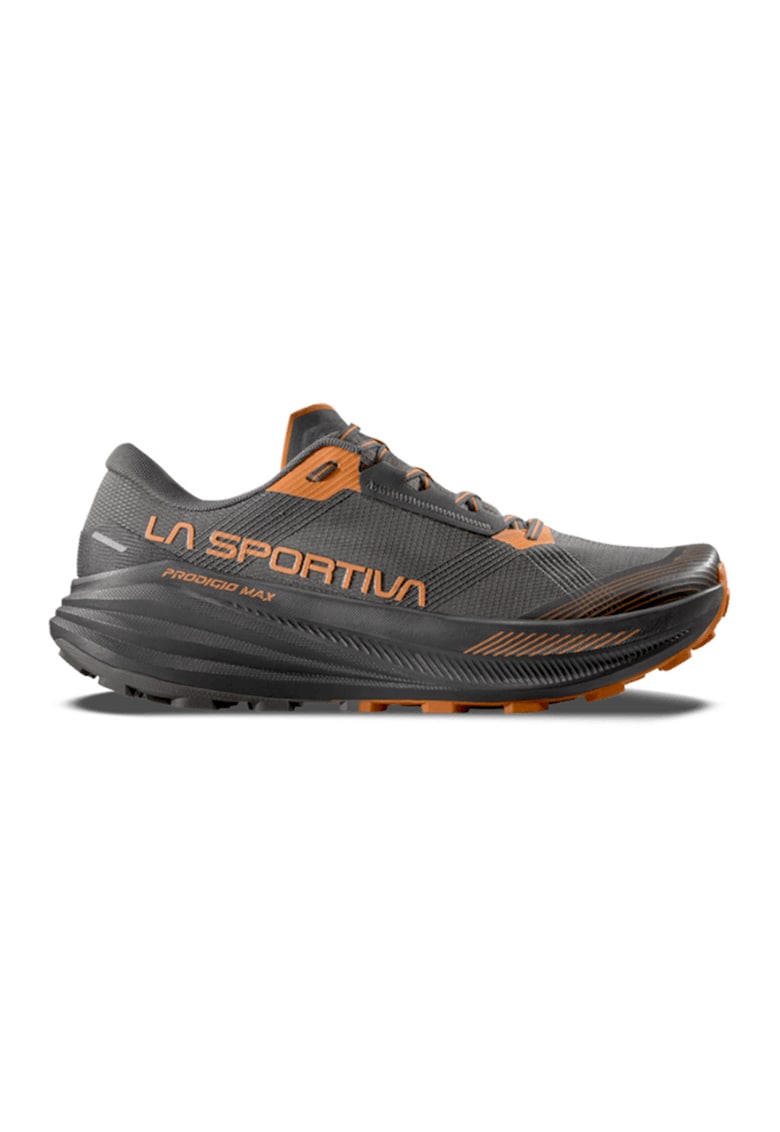 Pantofi low-cut Prodigio Max pentru alergare - Negru stins/Portocaliu mandarina