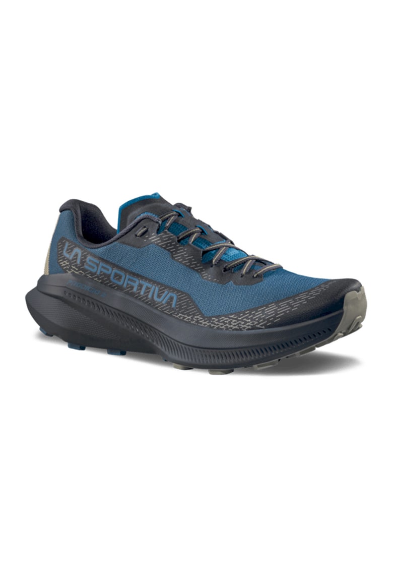 Pantofi Prodigio 2 cu sireturi elastice - pentru alergare - Albastru inchis/Negru stins