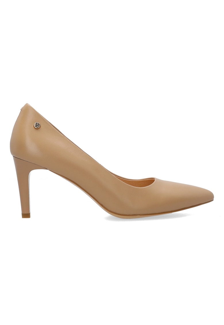 Pantofi stiletto din piele cu varf ascutit