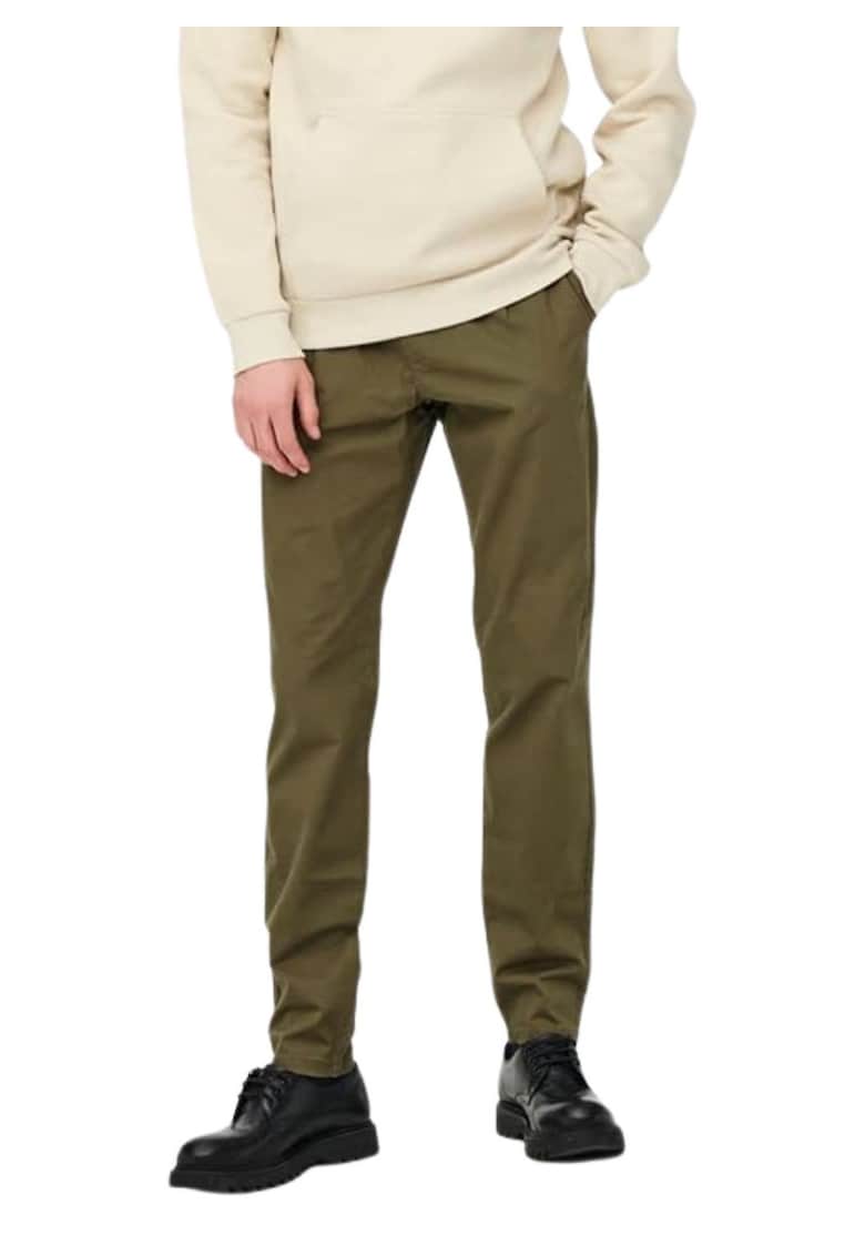 Pantaloni Chino stretch - cu talie medie -