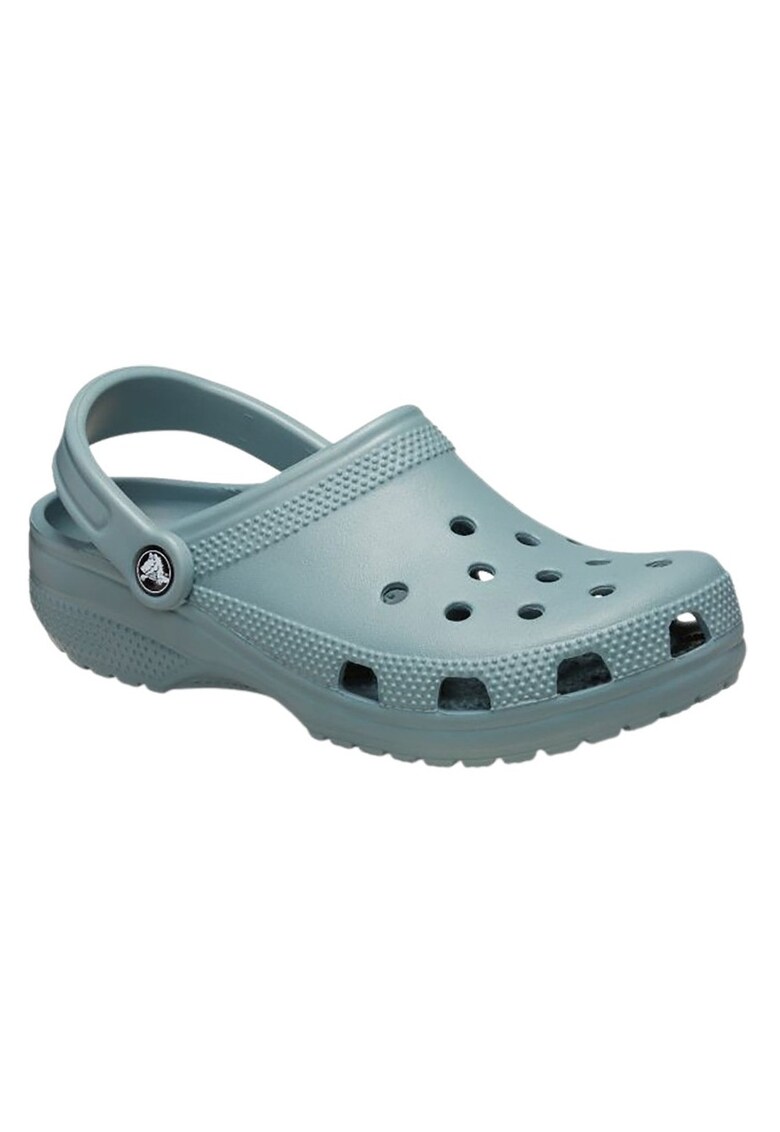 Saboti slingback cu talpa wedge cu varf rotund