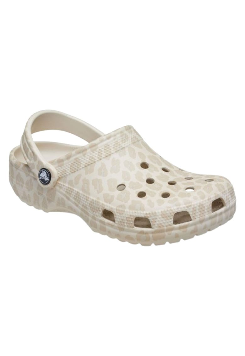Saboti dama - saboti clasici - animal print - bej