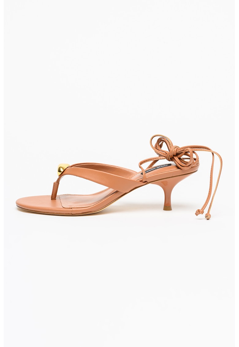 Sandale cu barete multiple Batty - Maro cognac
