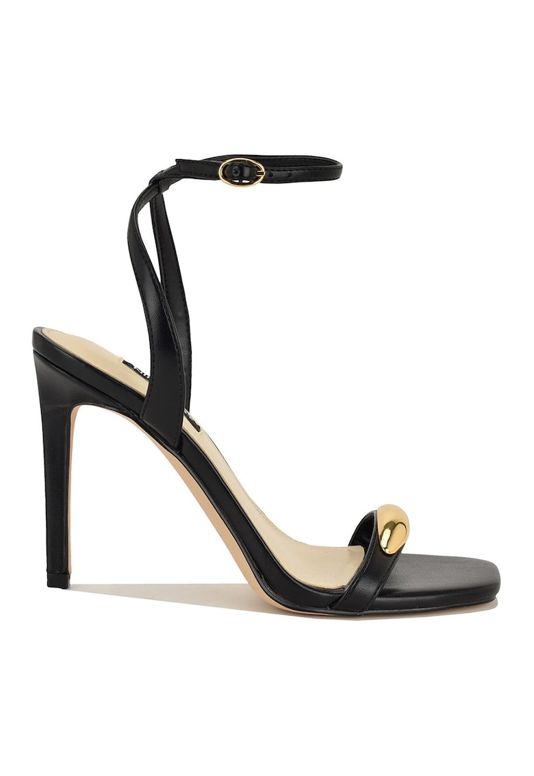 Sandale din piele ecologica cu toc stiletto Props - Negru
