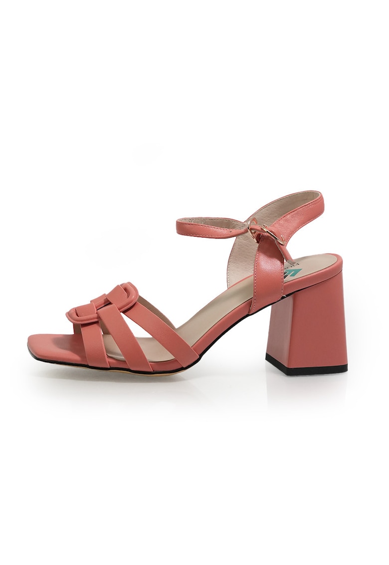 Sandale Elegante 2503051 din piele naturala Corai - Portocaliu