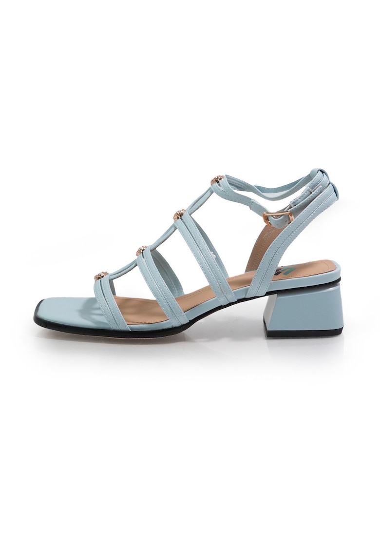 Sandale dama 2602502 din piele naturala - Albastru