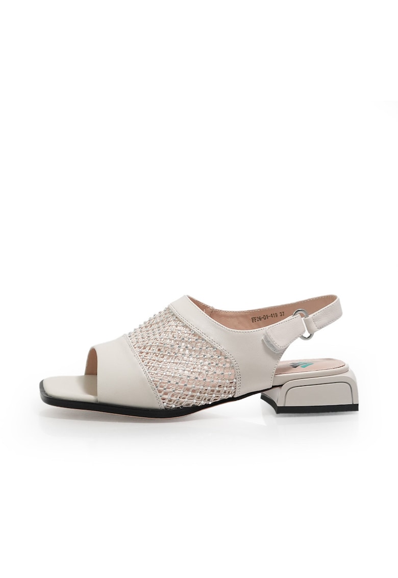 Sandale dama 2601419 din piele naturala - Bej