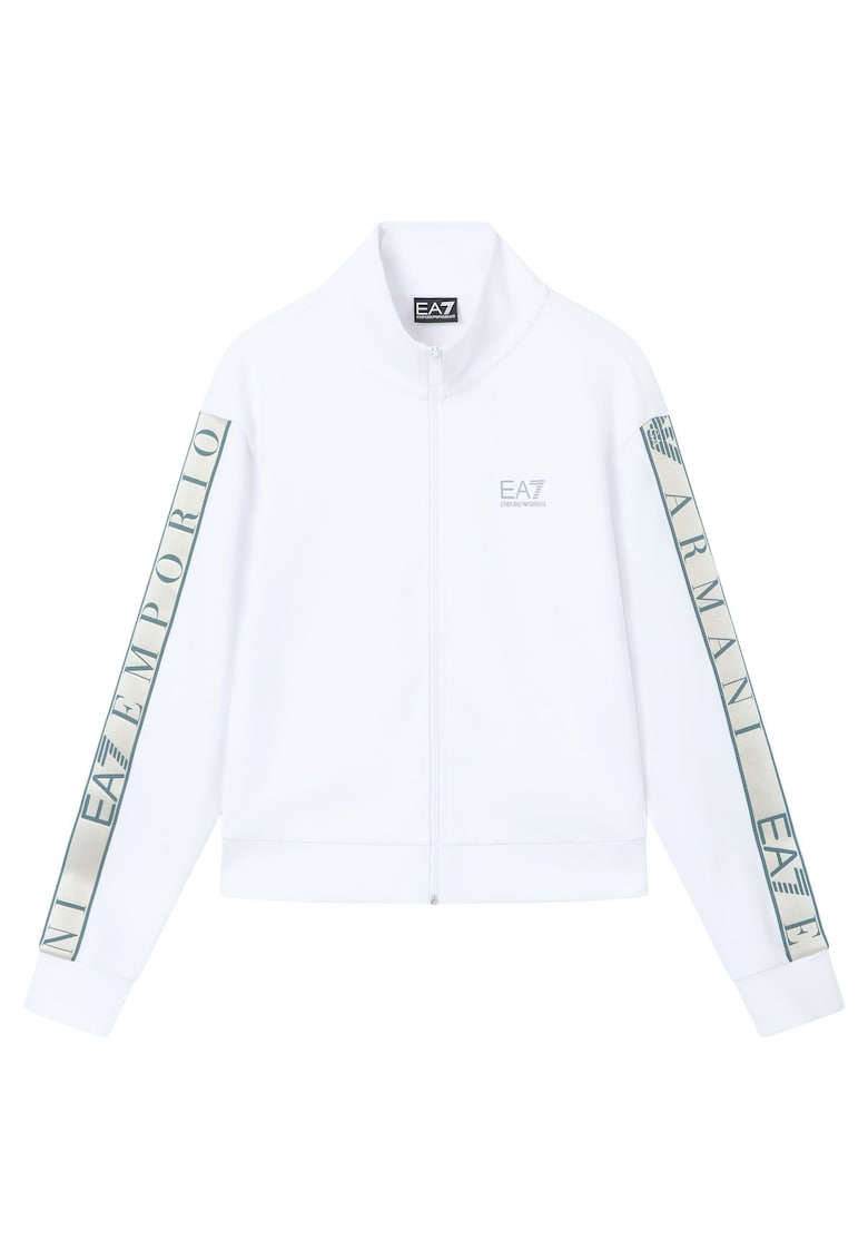 Bluza trening Emporio Armani Natural Ventus7 W Hoodie Fz 7W001152AF12501U0002 Femei Alb - Alb