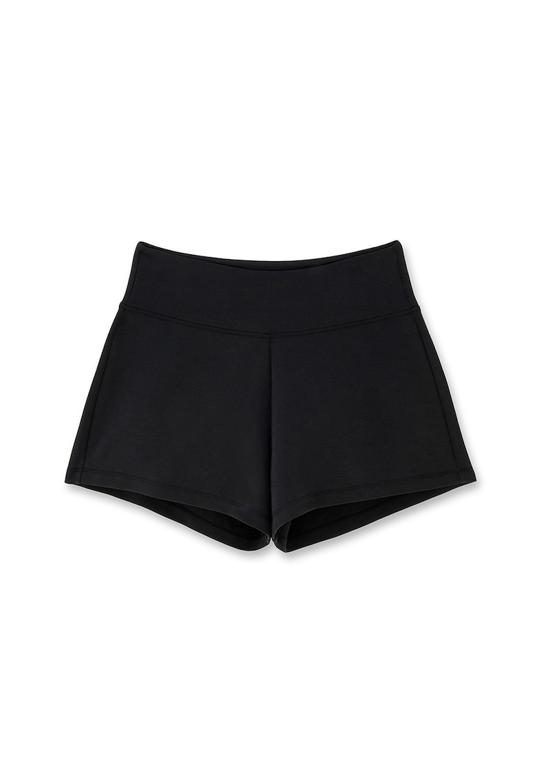Pantaloni scurti cu talie elastica - Negru