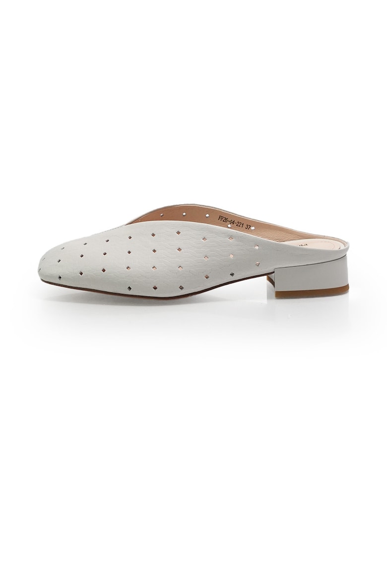 Papuci dama 2604221 din piele naturala - Gri