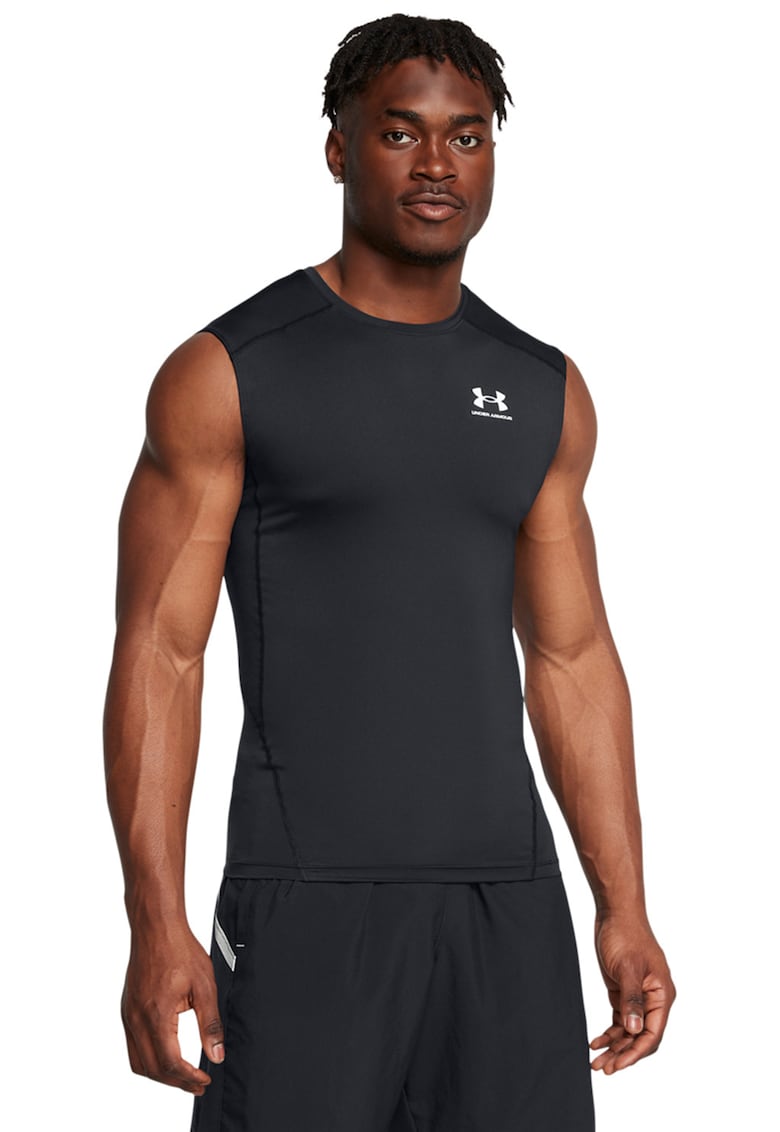 Top de compresie - pentru fitness HeatGear® - Gri antracit