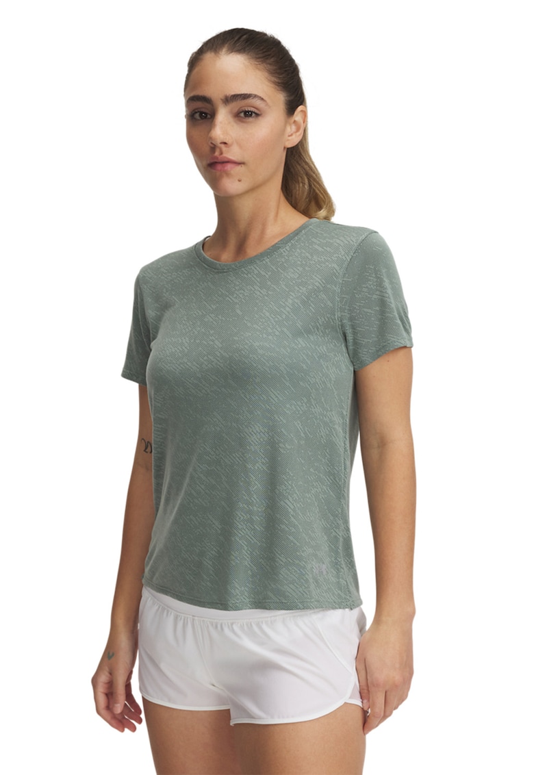 Tricou cu model camuflaj pentru alergare Launch - Gri deschis