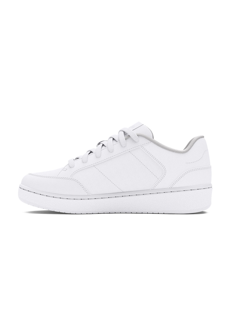 Pantofi sport de piele ecologica cu logo - Alb optic