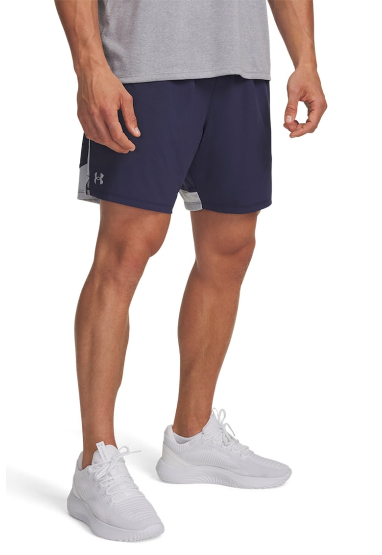 Pantaloni scurti pentru fitness Tech Vent - Gri deschis/Bleumarin