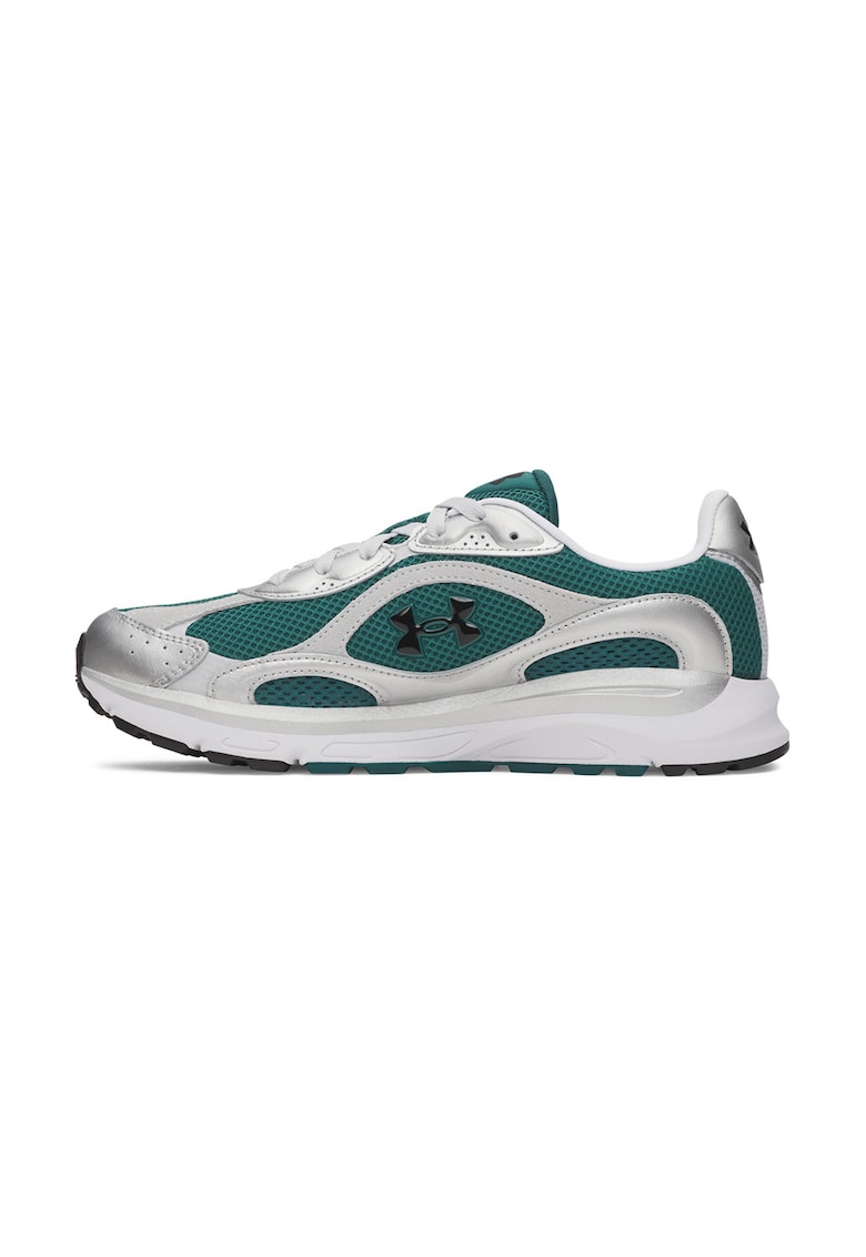 Pantofi sport UA Tech de plasa cu garnituri de piele - Verde englez/Alb optic/Argintiu