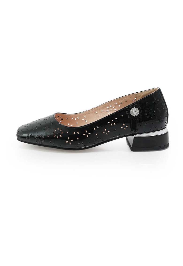 Pantofi 2602512 din piele naturala - Negru