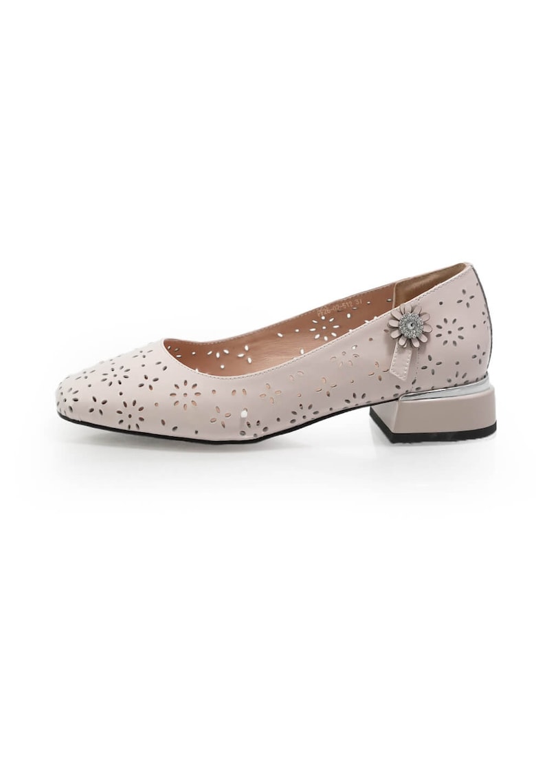 Pantofi 2602512 din piele naturala Nude