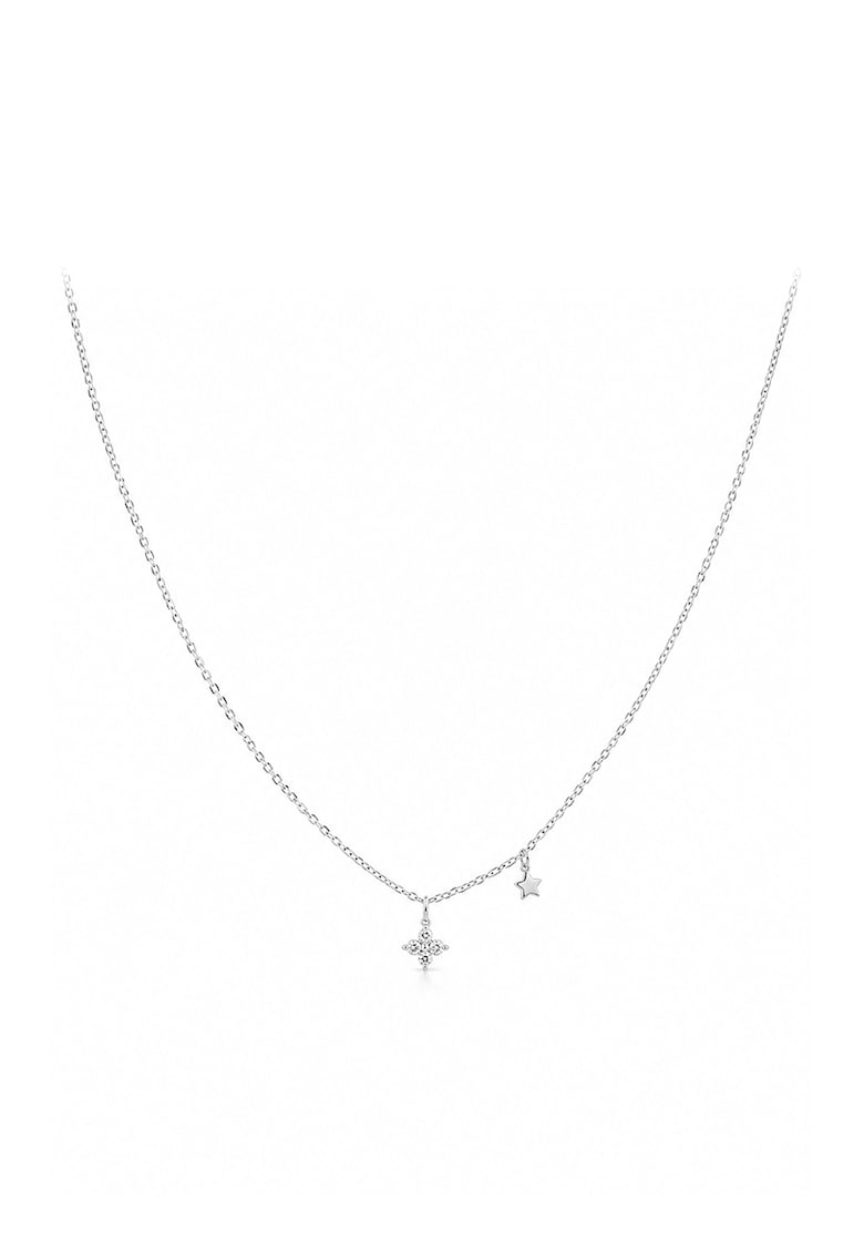 Colier din argint 925 decorat cu zirconia - Argintiu