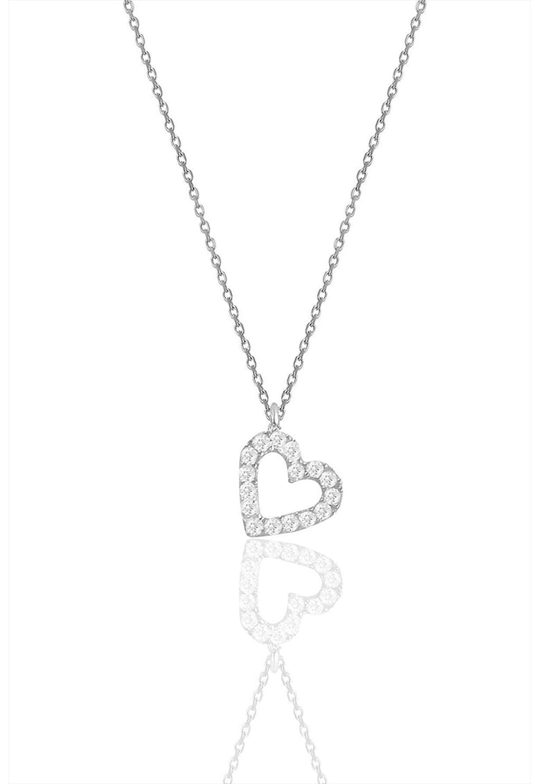 Colier din argint 925 decorat cu zirconia - Argintiu
