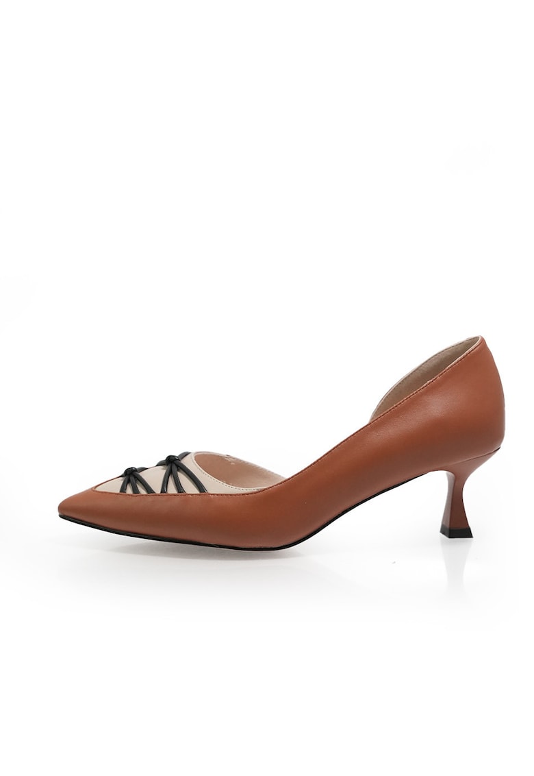Pantofi Eleganti 2603140 din piele naturala - Maro
