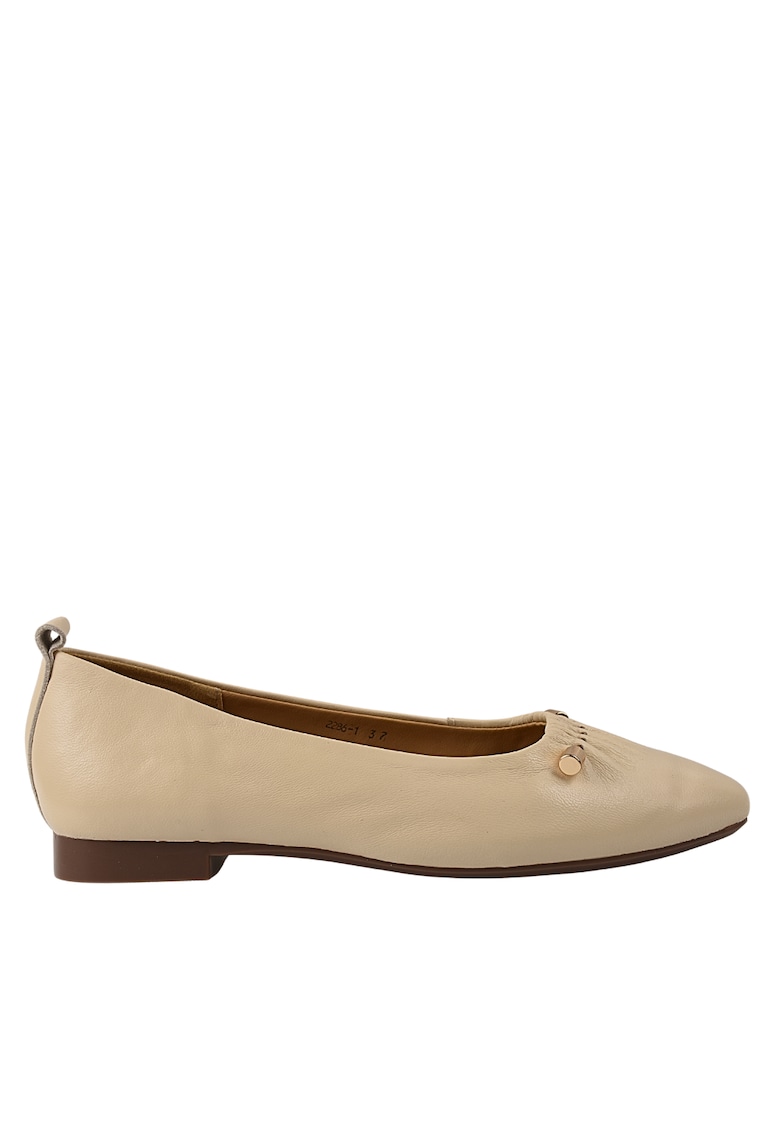 Balerin 2286-1 crem - piele naturala - Crem