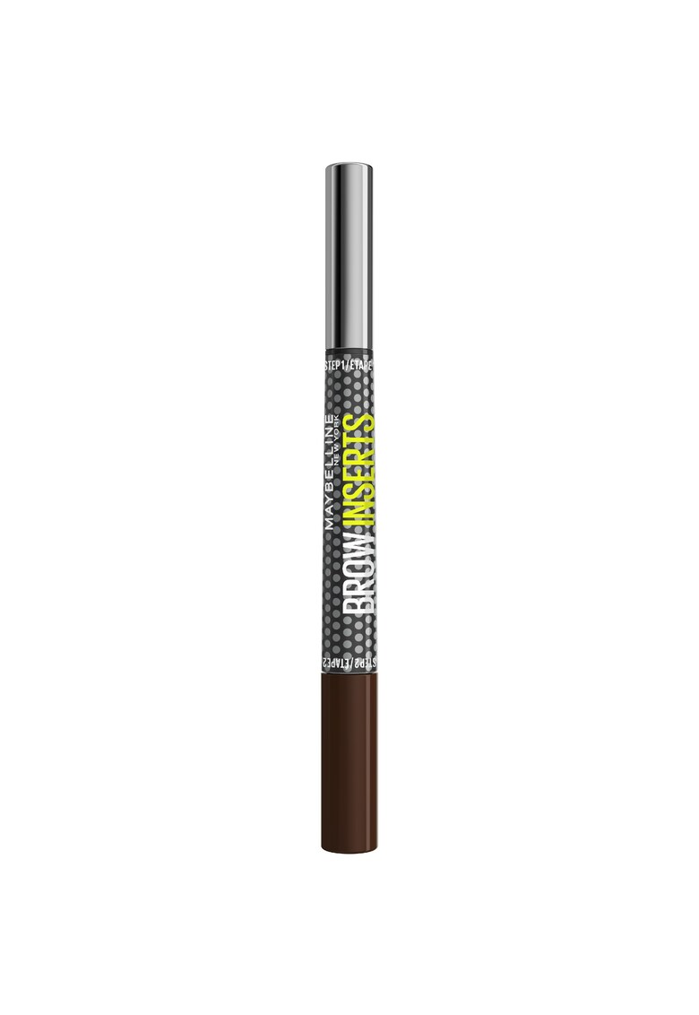 Carioca si gel de sprancene 2-in-1 Maybelline Brow Insert - Deep Brown