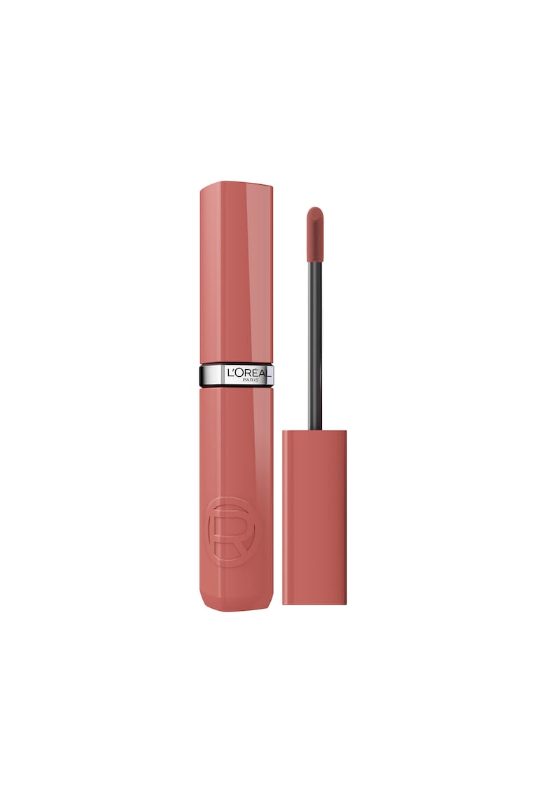 Ruj lichid cu stralucire de lac - rezistent la transfer Infaillible Laque Resistance - 4.3 ml - Smoked Rose