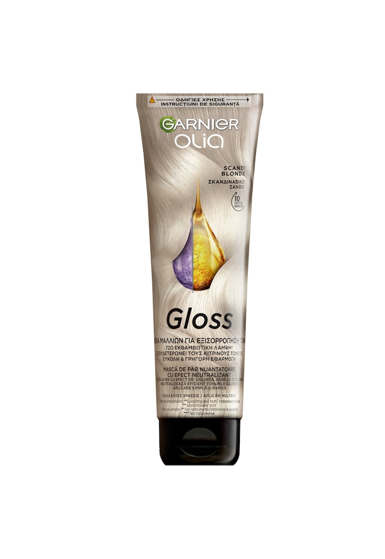 Masca de par nuantatoare Olia Gloss - Blond Deschis Cenusiu