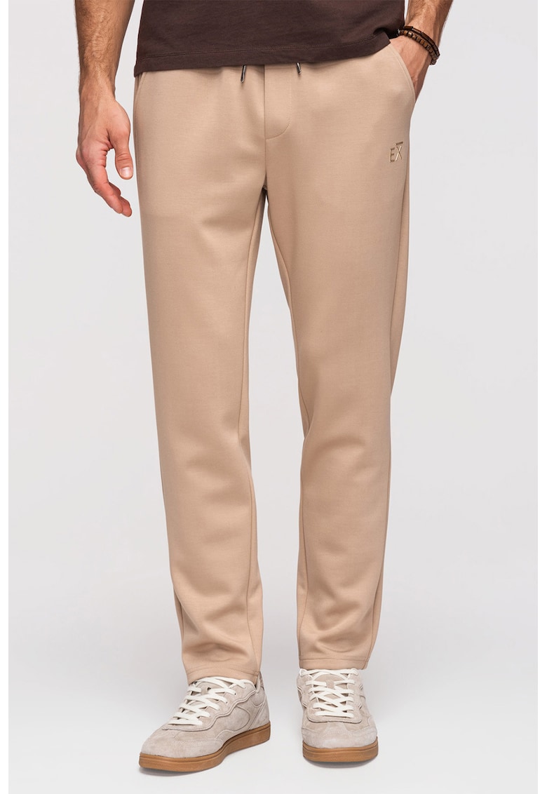 Pantaloni de trening chino regular fit cu snur - Bej