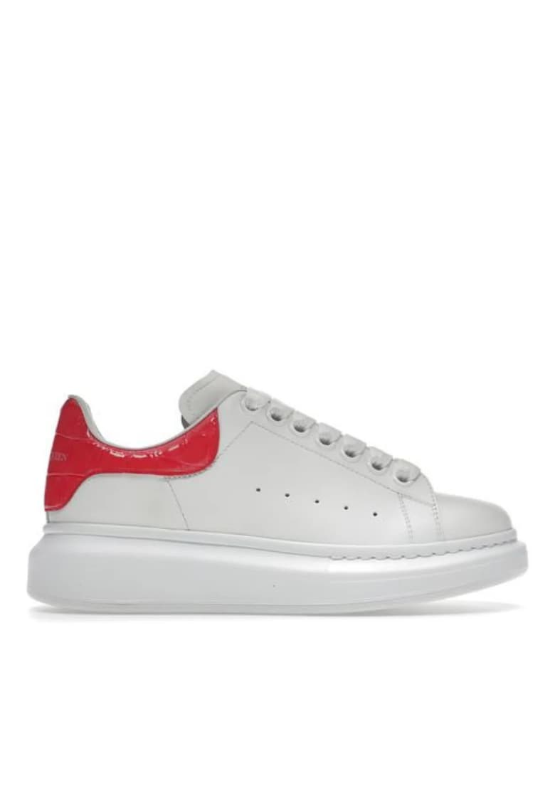 Sneakers femei - Oversized - Rosu/Alb