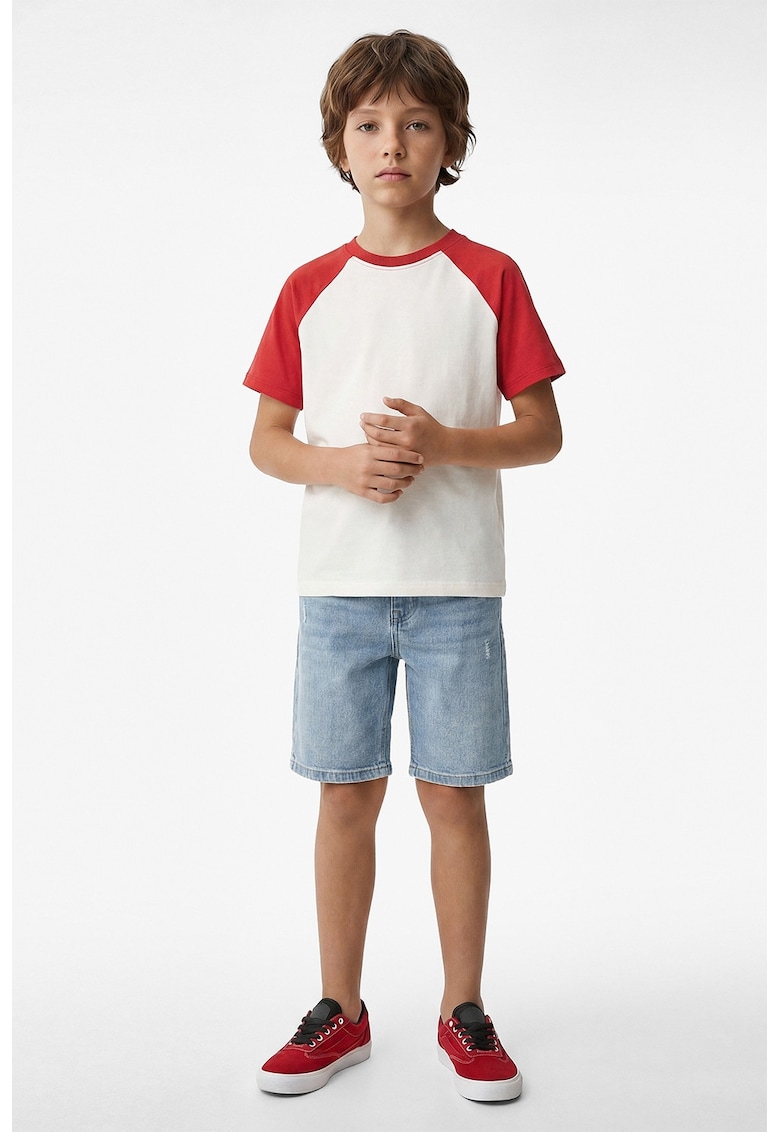 Bermude din denim regular fit - Albastru deschis