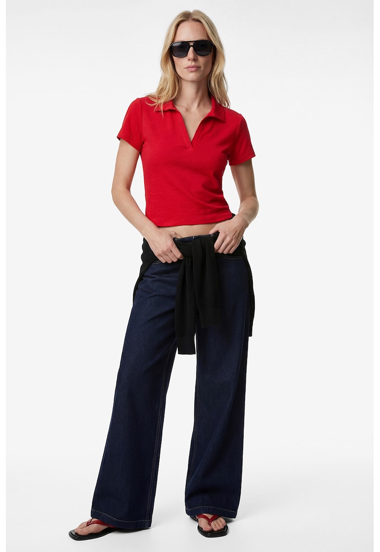 Tricou polo din amestec de modal