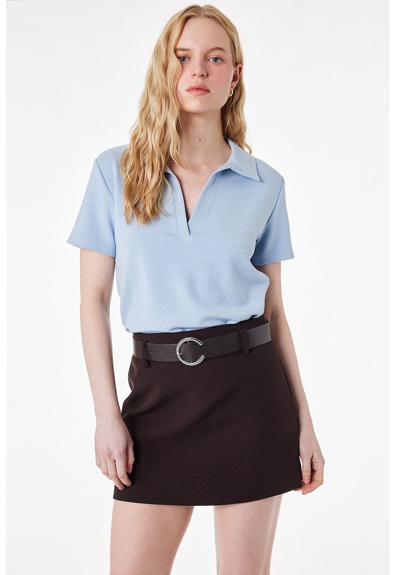 Tricou polo din amestec de modal