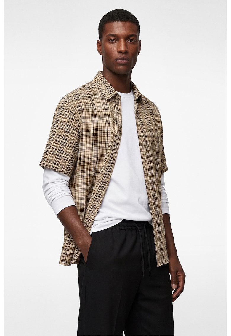 Camasa regular fit in carouri - Multicolor