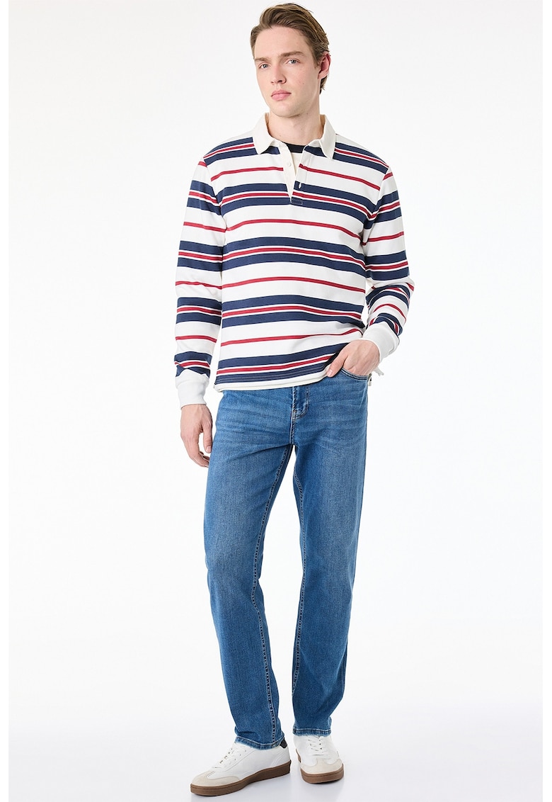 Blugi regular fit cu buzunare - Albastru deschis