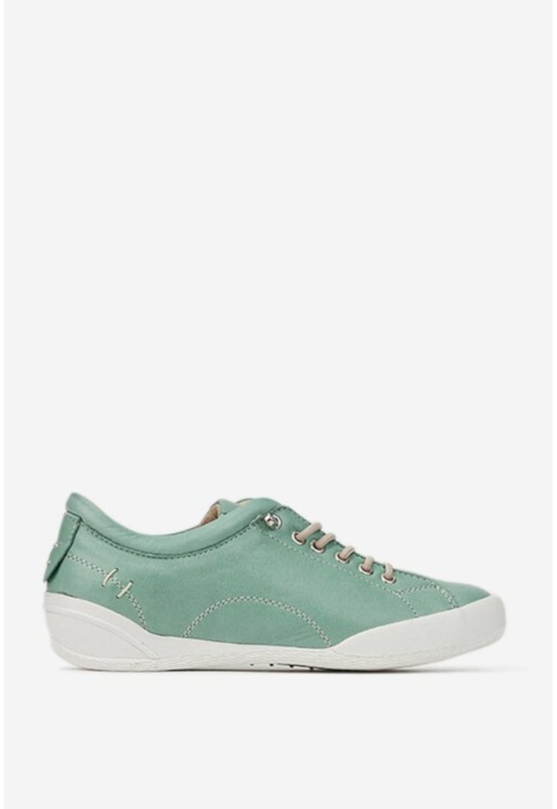 Pantofi dama verzi cu siret elastic - Verde deschis