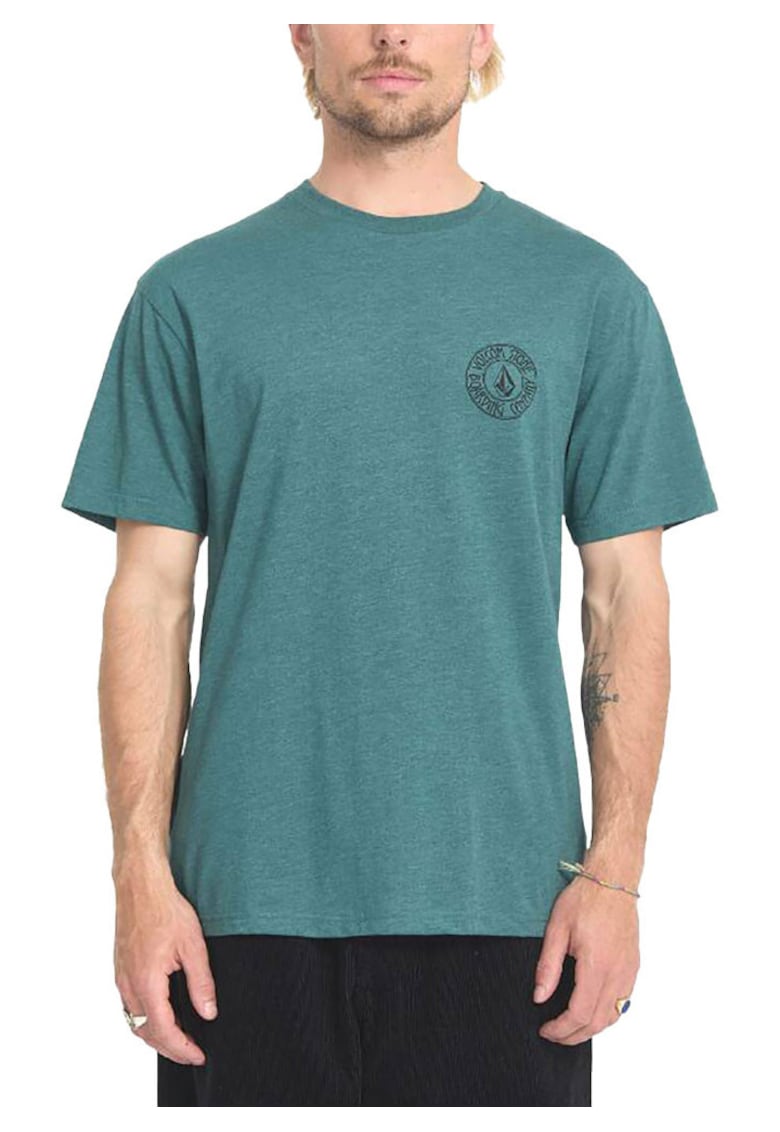 Tricou cu imprimeu text si grafic Drain